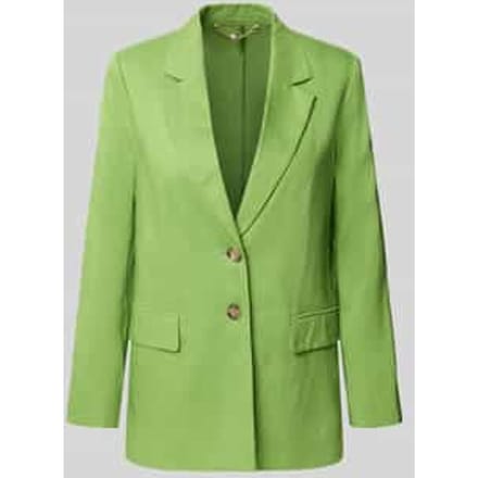 blazer van linnenmix met klepzakken