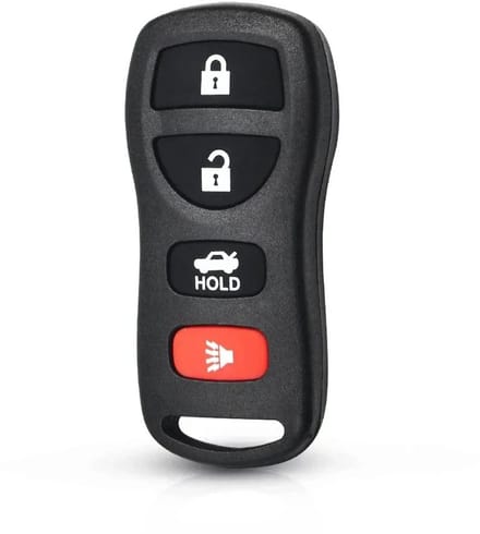 XEOD Autosleutelbehuizing - sleutelbehuizing auto - sleutel - Autosleutel / Geschikt voor: Nissan 4 knops
