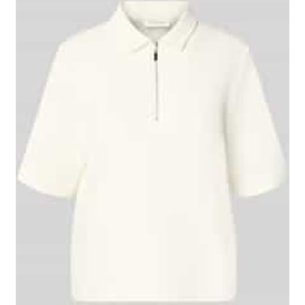regular fit poloshirt met ritssluiting