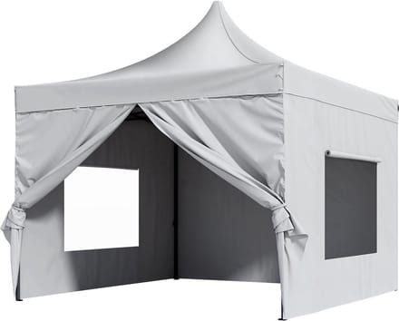 Opvouwbaar tuinhuis - Party tent - Luxe paviljoen - 3x3 m - Wit