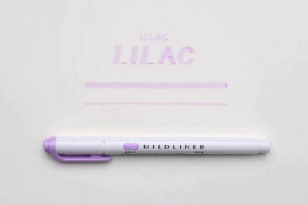 Zebra Mildliner Double-Sided Highlighter - Fine / Bold – Mild Lilac / WKT7-MLL