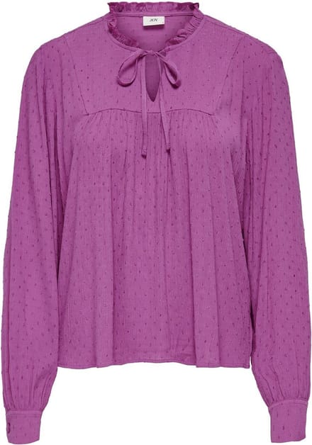 JDY - JDYLIMA LIFE L/S TIE DETAIL TOP WVN - Dames - Blouses