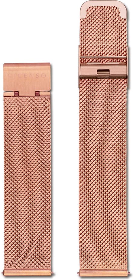 VICENSO STALEN HORLOGEBAND VIS012 ROSÉ/ROSÉ 20 MM