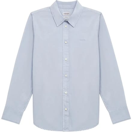 Guess Jeans Oversize Pocket Overhemd Met Lange Mouwen Blauw M Vrouw