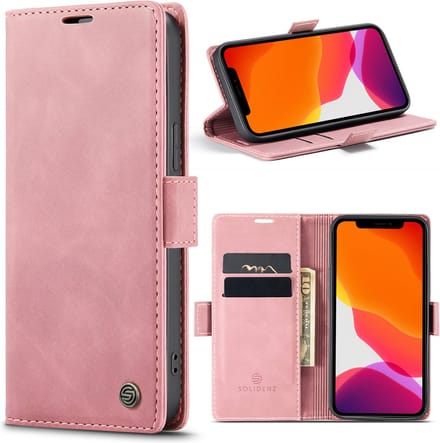 Solidenz Hoesje - Geschikt voor iPhone 13 - Urban Book - Roze