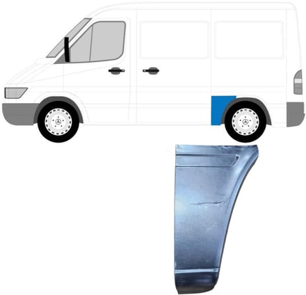Reparatiepaneel achterspatbord voor Mercedes Sprinter 1995-2006 / Links