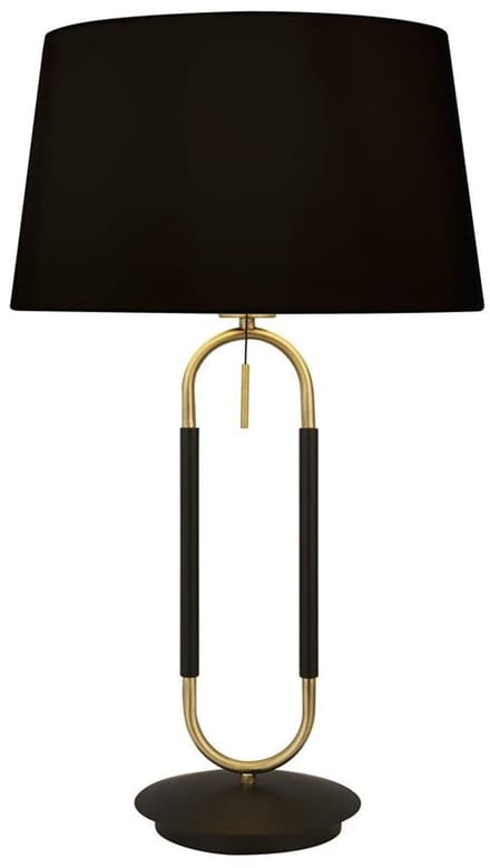 Searchlight Tafellamp Jazz zwart met goud - EU41431SB
