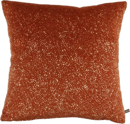 Claudi - sierkussen Carmela - burned orange - 45x45 cm