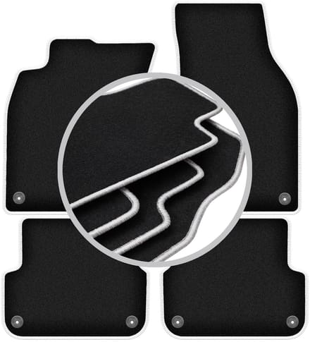 CARLUX-SILVER automatten voor: Audi A6 C6 sedan, stationwagen, avant (2004-2006)