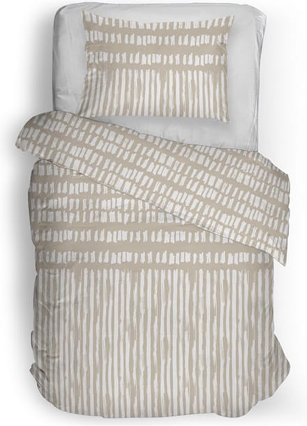 Snoozing Gita Dekbedovertrek - Eenpersoons - 140x200/220 cm - Beige