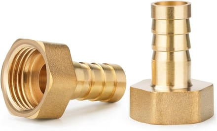 Messing tuinslanguitloop met 12 mm aansluiting voor optimale waterafvoer en gebruiksgemak