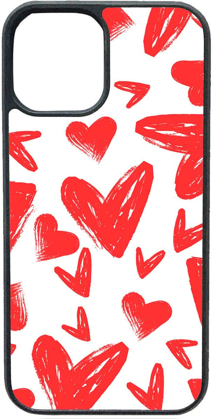 Telefoonhoesje - RED HEART - Iphone 16 Plus