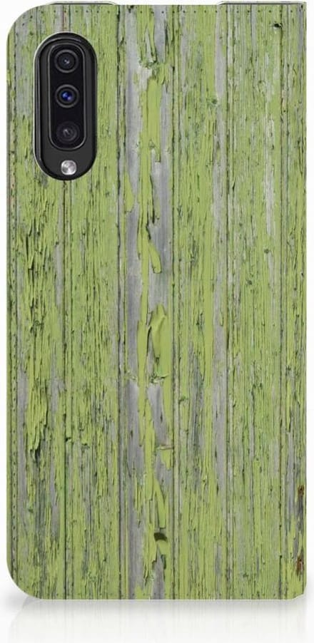 Book Case voor Samsung Galaxy A50 Book Wallet Case Green Wood