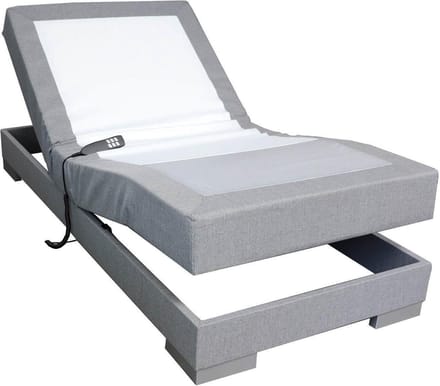 Slaaploods.nl Single - Elektrisch Boxspring Onderstel - 70x200x40 cm - Grijs