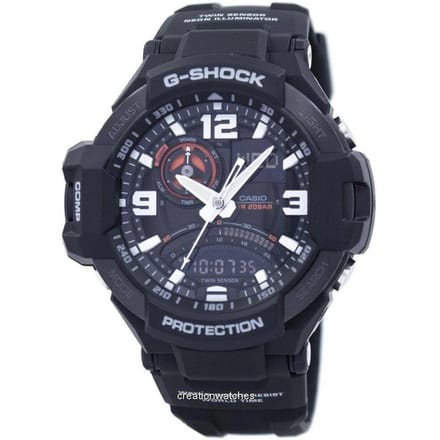 Casio G-Shock GRAVITYMASTER dubbele sensor GA-1000-1A GA1000-1A herenhorloge zwart