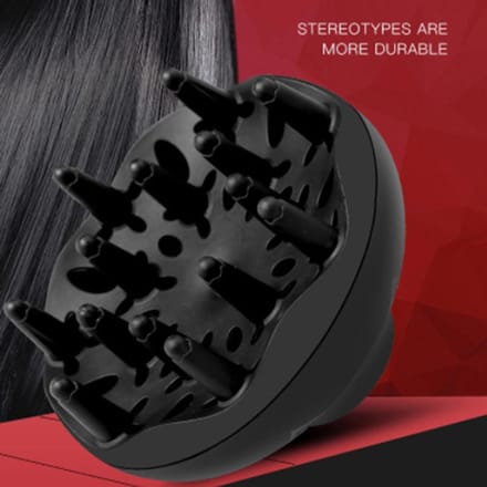 1 Diffuseur Professionnel pour Cheveux Bouclés, Accessoire Sèche-Cheveux de Salon, Ne Nécessite pas d'Électricité, Outil Durable Noir pour Cheveux Bouclés noir