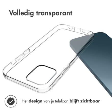 Accezz Hoesje - Geschikt voor Apple iPhone 12 Pro Max - Clear Backcover - Transparant