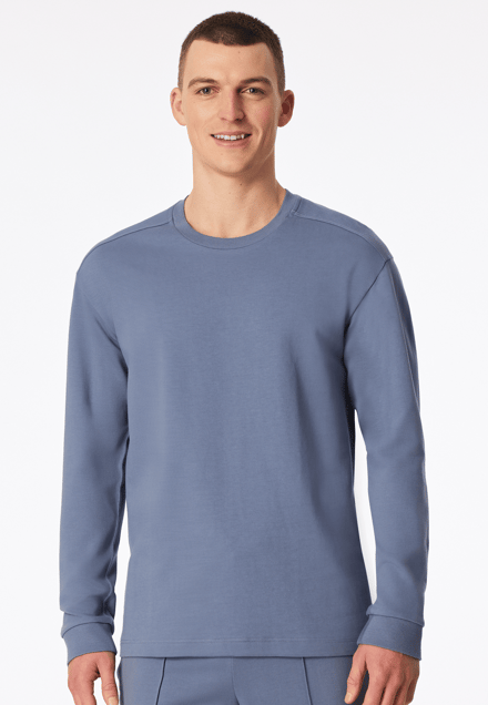 Sweatshirt met lange mouwen, blauwgrijs - Mix+ Relax 52