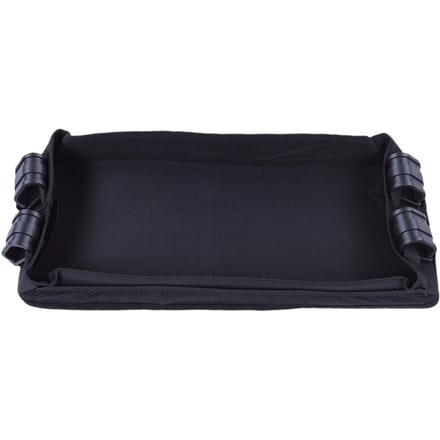 Snacktray voor kinderwagen, geschikt voor Wonderfold, eenvoudig te monteren, van Oxford-stof, bekerhouder voor kinderwagen, maat L, geschikt voor model W4. black