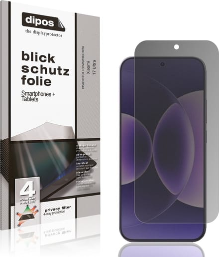 dipos – Matte Privacy Screenprotector geschikt voor Xiaomi 17 Ultra | Anti-Spy Beschermfolie