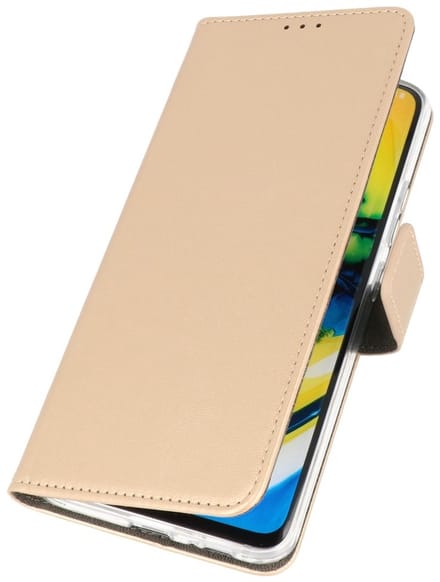 Booktype Telefoonhoesjes - Bookcase Hoesje - Wallet Case - Geschikt voor Oppo Find X2 Neo - Goud
