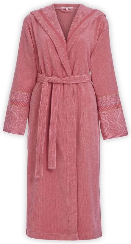 Pip Studio Soft Zellige Badjas - Koraalrood - L