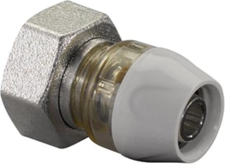 Uponor RTM Euroconus Adapter 16 mm x 3/4" Binnendraad – Rechte Steekkoppeling Zonder Perstang
