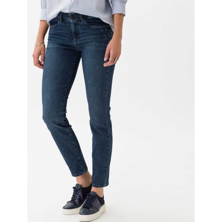 Brax Dames Jeans  Style ANA USED REGULAR BLUE, denim blauw regular, maat 34