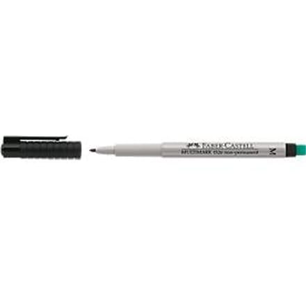 Marker Faber-Castell Multimark, incl. speciale gum, zwart, M, non-permanent
