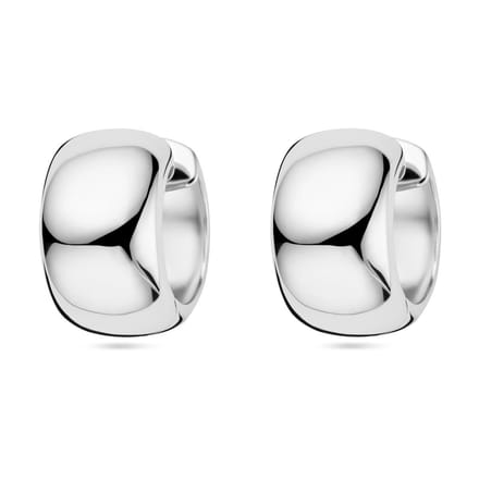 Zilver Gerhodineerd Klapoorringen 1338326