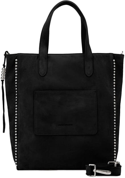 FREDsBRUDER Leren Schoudertas All About Beads Shoulderbag Black Zwart