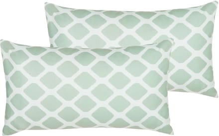 KALAMOS - Tuinkussen set van 2 - Mintgroen - 40 x 70 cm - Polyester