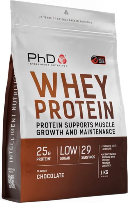 PhD Whey Protein (1000g) Chocolate - Eiwitten - Wei-eiwit concentraat