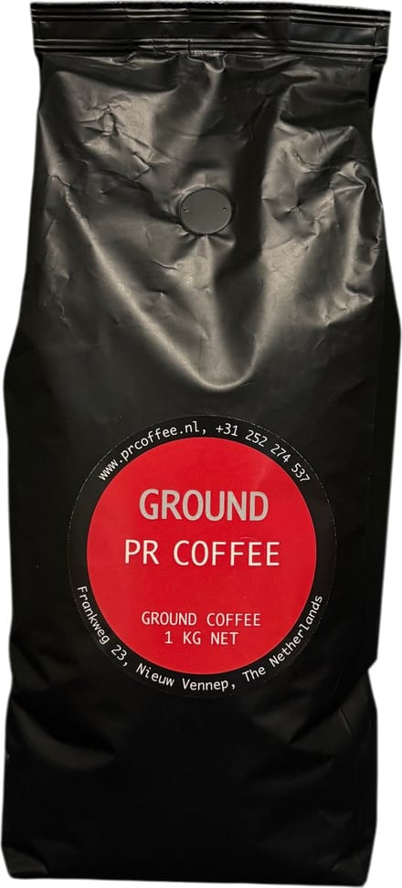PR Coffee - Ground gemalen koffie 1 kg - Intensiteit 3/5