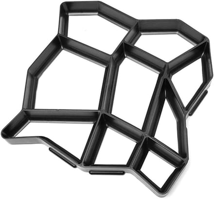 Betonmal Terras - Pad Maker - Tuin Decoratie - Herbruikbaar Plastic - 43 cm - Zwart