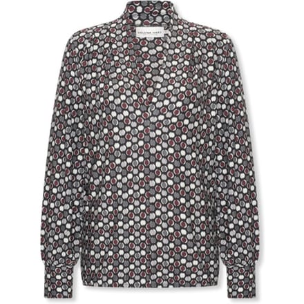 Helena Hart Top 7674dot jozzy print dotty wine