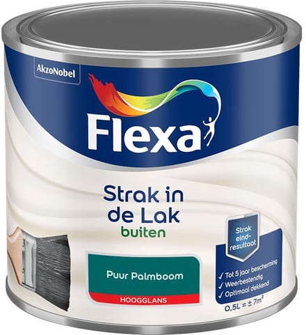 Flexa - Strak In De Lak Buitenlak Hoogglans - Puur Palmboom - Mengverf - 500 Ml