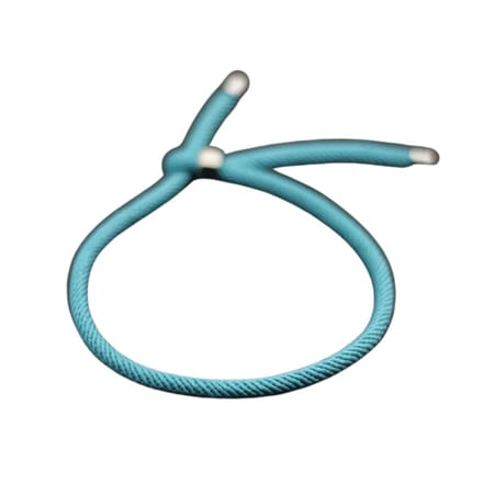 Nivard Armband - Staal - Nep Zilver - Dames - Lichtblauw