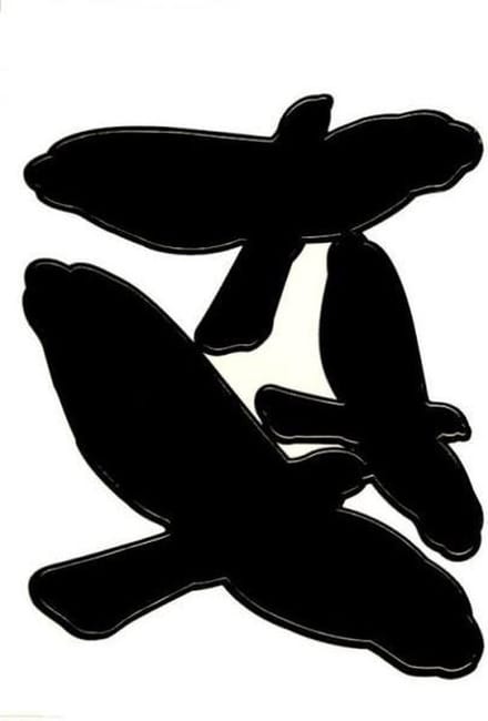 Vogel weringsstickers groot