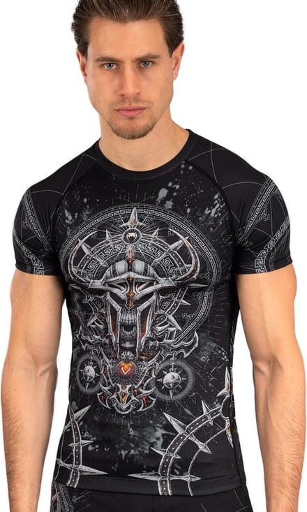 Venum Gladiator 5.0 Rashguard Zwart Zilver - M