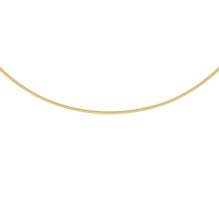 YO&NO - Ketting - Goud - Slang -  1,2 mm - 41 + 4 cm - 585 goud