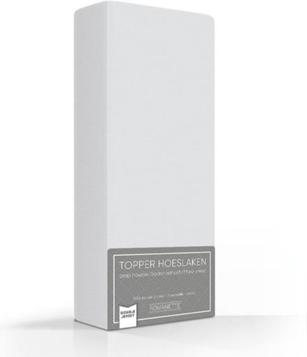 Luxe Topper Hoeslaken - 140x200 cm - Jersey Stretch - Romanette