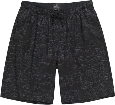 JAY-PI - Heren - Functionele bermuda FLEXNAMIC® fitness Relaxed Fit QuickDry - Zwart - Maat L