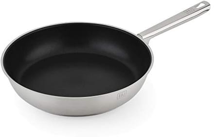 Premium Koekenpan van Roestvrij Staal met Teflon - 26 cm