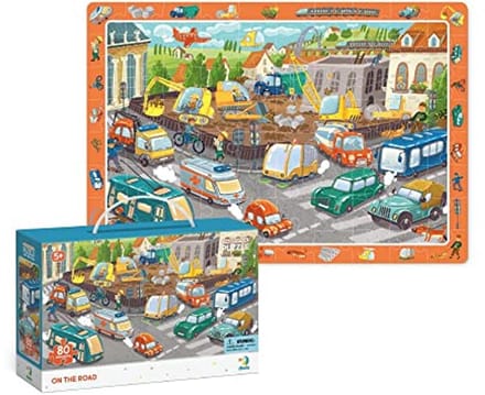 Educatieve Puzzel On The Road voor Kinderen - 80 Stukken