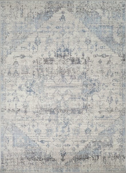 SURYA Lya vloerkleed vintage oosters blauw