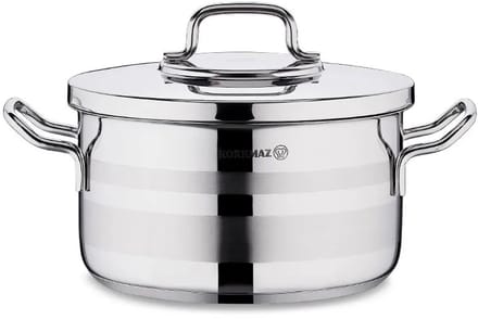 Korkmaz Astra 2 Casserole Kookpan – RVS – 20x11.5 cm – 3.3 Liter