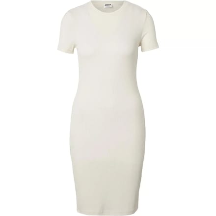 Urban Classics - Basic Slim Fit TShirt Dress Korte jurk - S - Creme