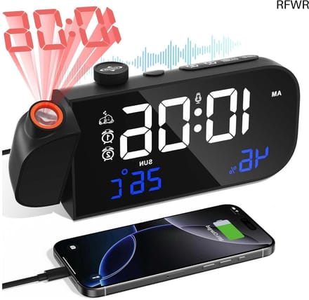 Digitale Wekker - Wekkerradio - Reiswekker - tijdklok