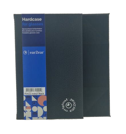 Opvouwbare brillenkoker POS111 kunstleer - Indian Black